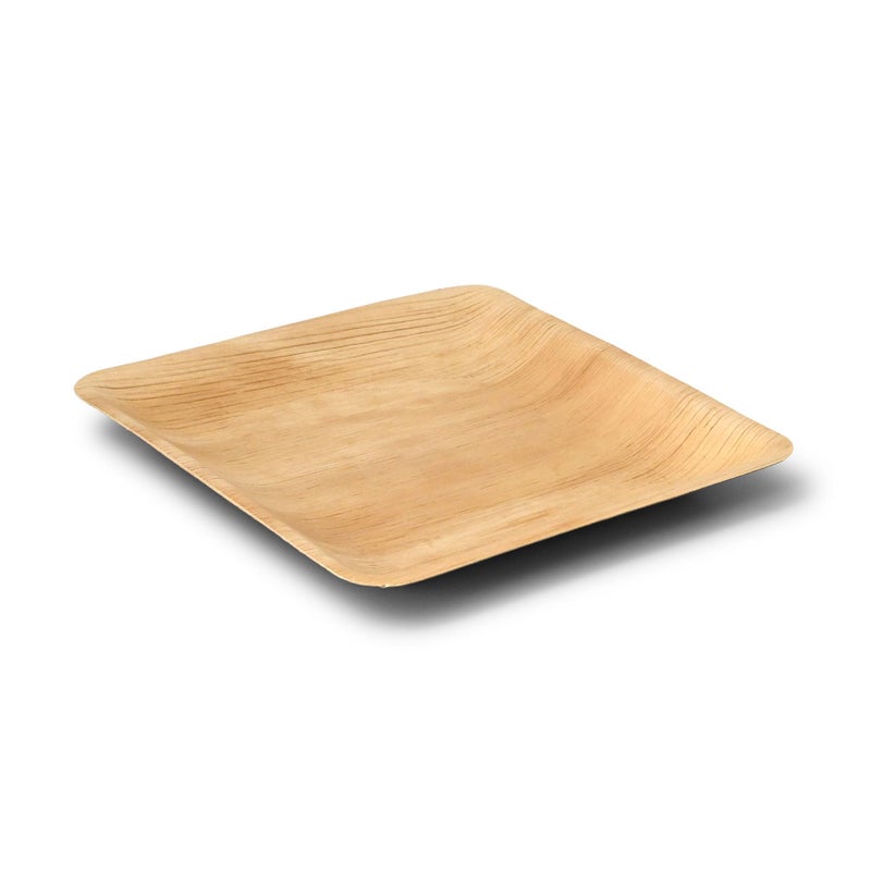 BIOZOYG Disposable Plates 25 Pack 9 Inch Square Palm Leaf Plates - Tableware Compostable Disposable - High-Quality Alternative to Bamboo Plates - Party Tableware - Image 2